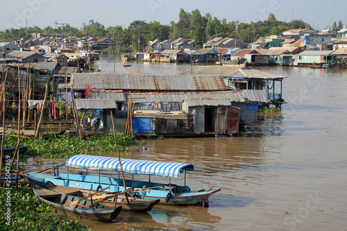 Boat and houses