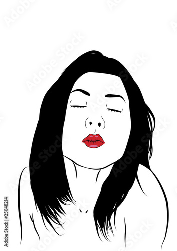 Mujer besando