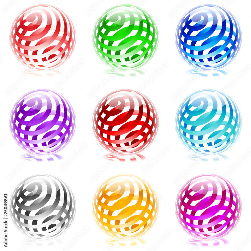 Glossy spheres Glossy spheres