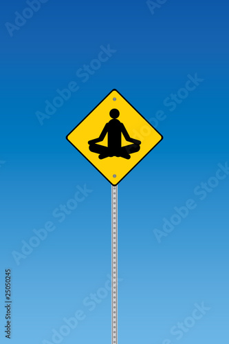 Yoga road sign
