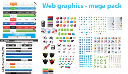 Web graphics - mega pack photo