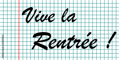 Vive la rentrée !