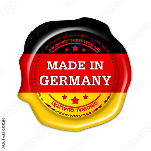 made in germany button, siegel, qualität