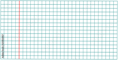 Feuille petits carreaux vierge