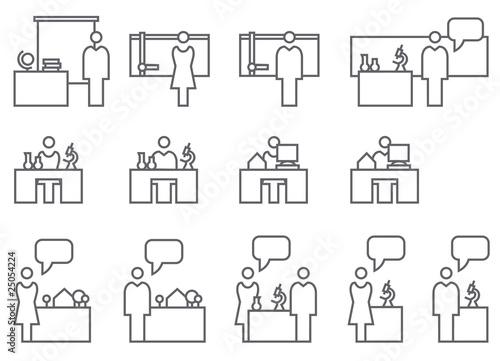 Icon Set Berufe