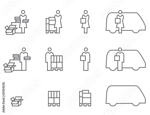 Icon Set Logistik