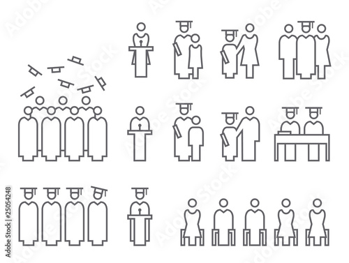 Icon Set Graduates