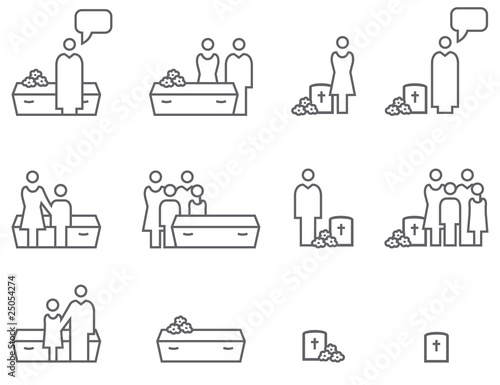 Icon Set Trauer
