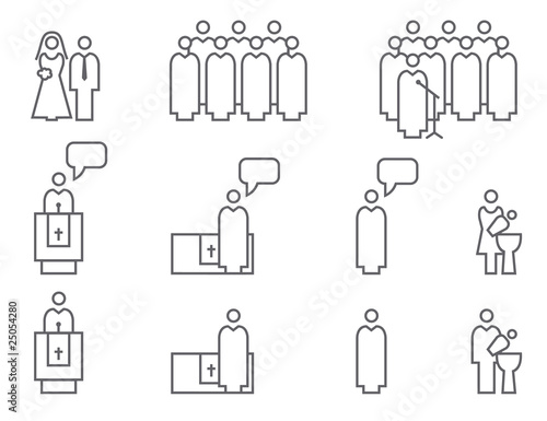 Icon Set Kirche
