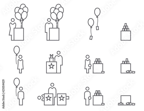 Icon Set Jahrmarkt