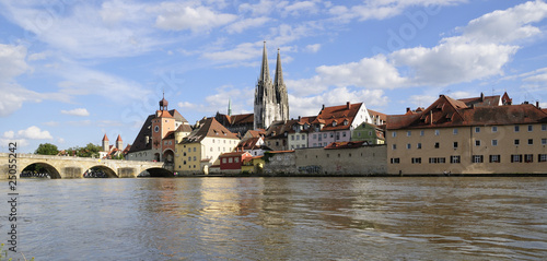 Donauhochwasser an der Altstadt