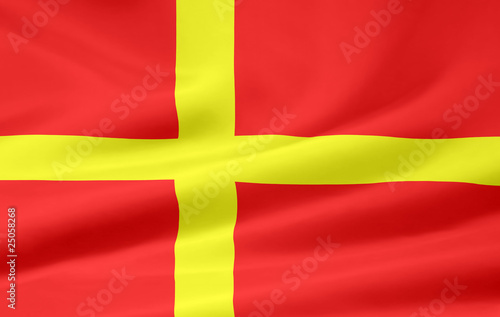 Flagge von Skane - Schweden