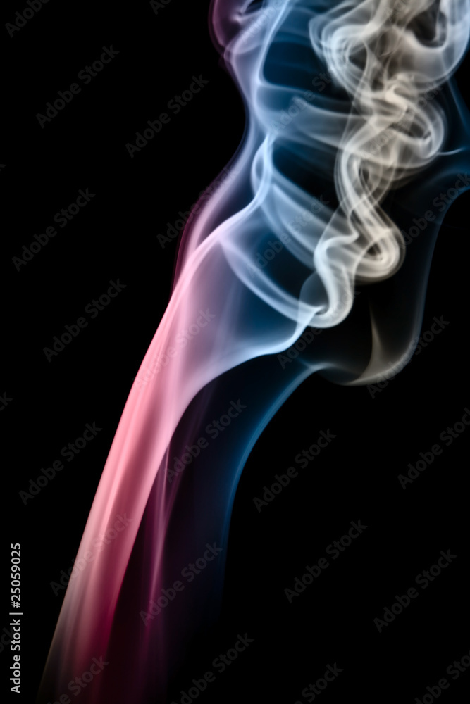 Abstract background of beautiful color smoke waves.