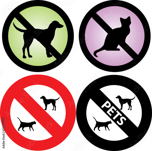 No Pets Allowed Sign