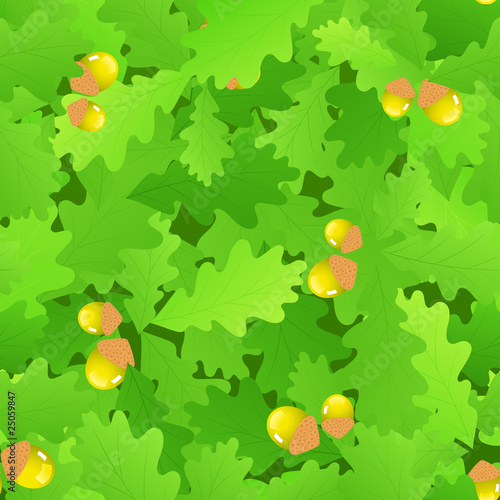 Oak leaf seamless background