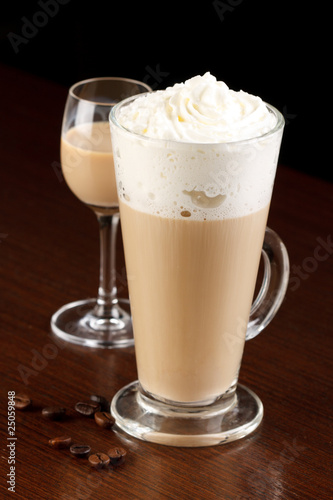 coffee with cream liqueur