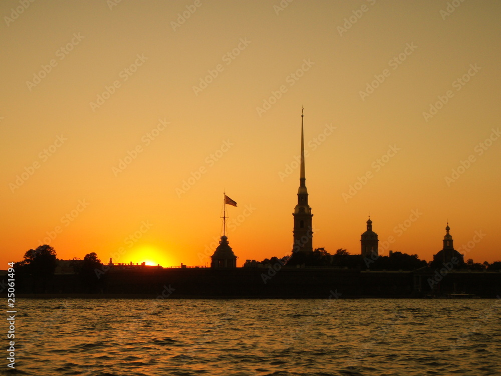 St. Petersburg Russia Sunset