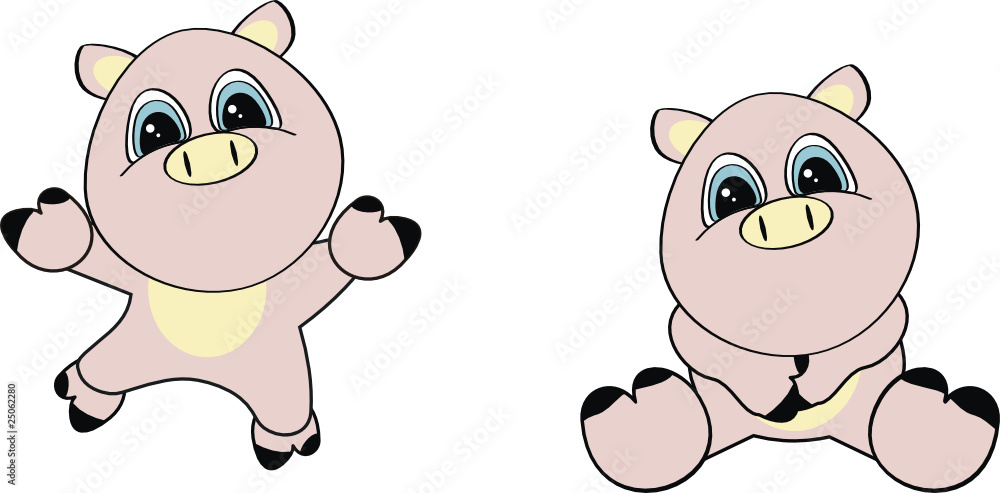 cartoon baby pig 2