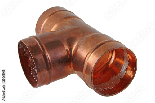 copper solder tee