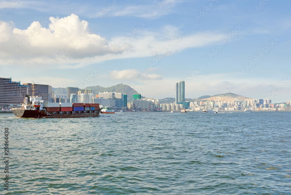 China, Hong Kong harbor
