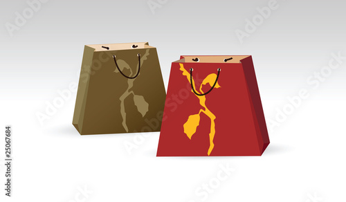 illustration of shopping bags