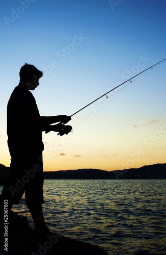 Fishing - silhouette