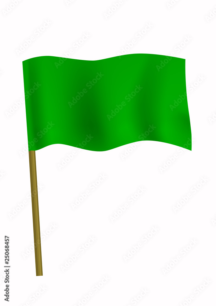 Green small flag