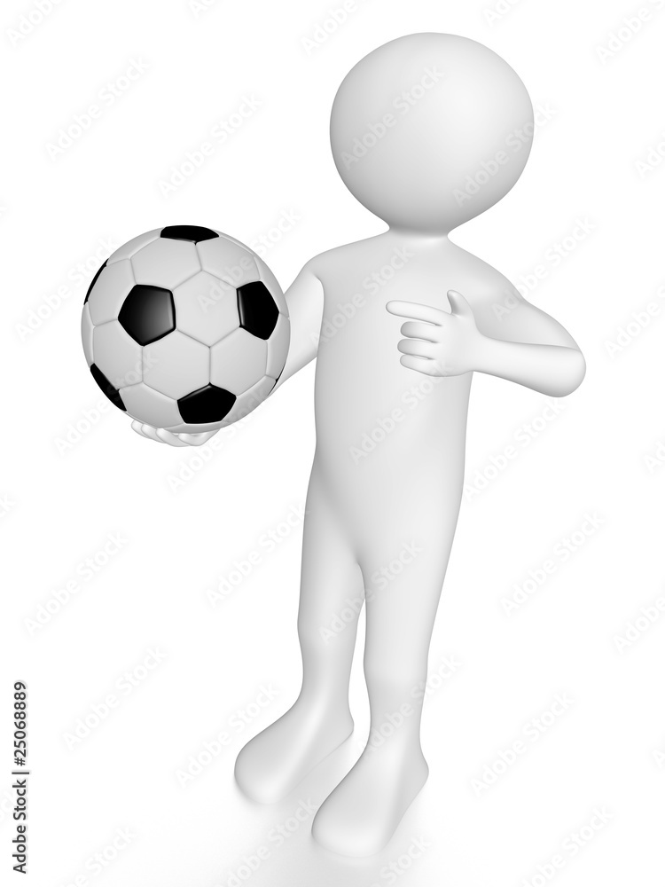 Man with soccer ball