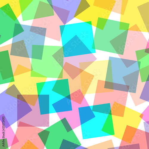 An Abstract Background Design with Colorful Transparent Squares