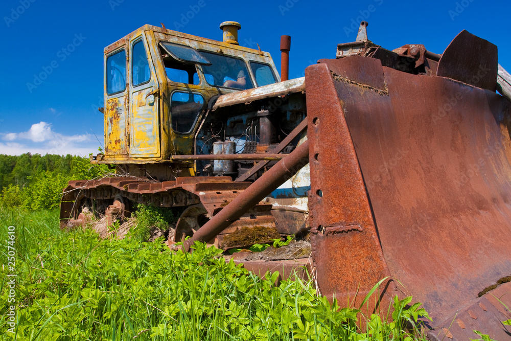 Tractor in the field