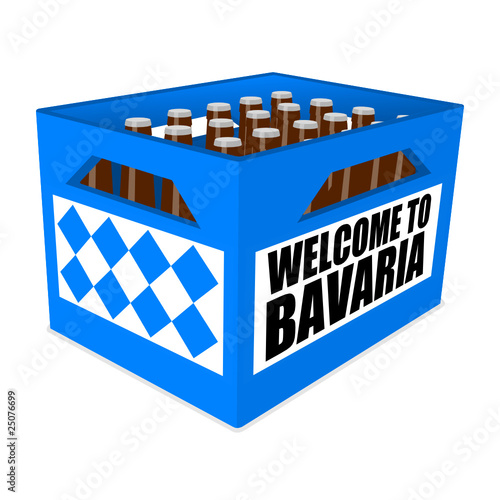 beer crate welcome to bavaria I
