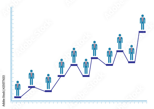Male Doctor Bar Chart  Illustration in Vector