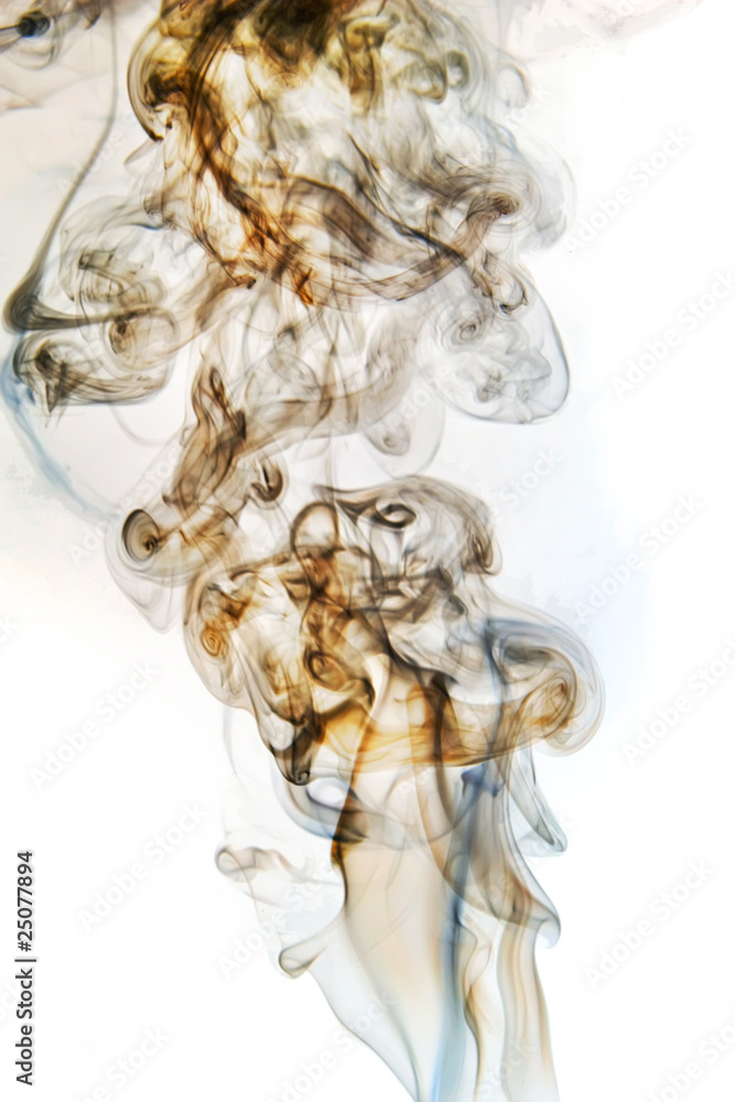 Abstract background of beautiful color smoke waves.