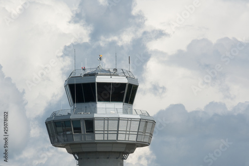 Control tower in the clouds