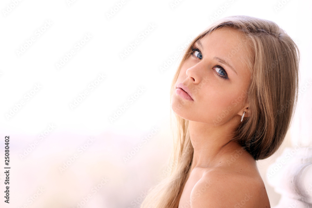 Beautiful young woman. Outdoor portrait Beautiful young woman. Outdoor portrait