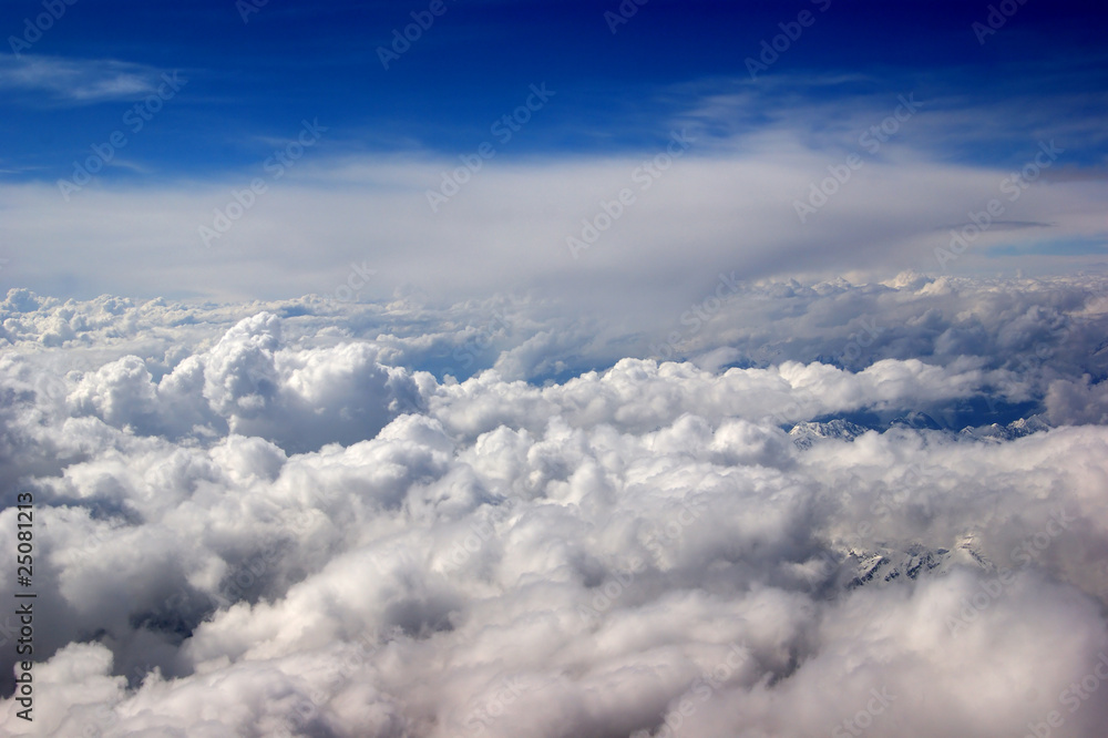 Fototapeta premium Clouds shot from above