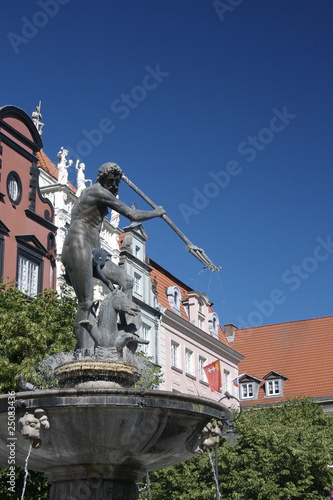 Neptune fountain in Gdansk