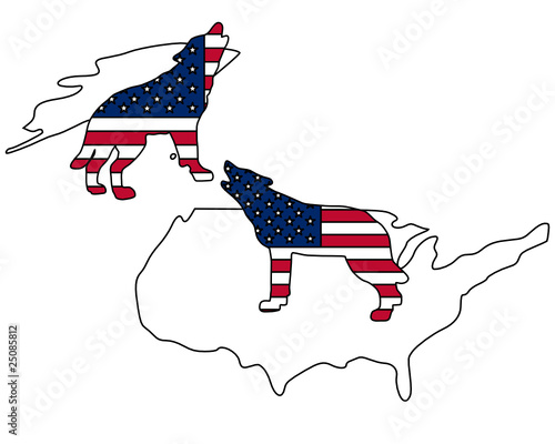 Amerikanische Wölfe