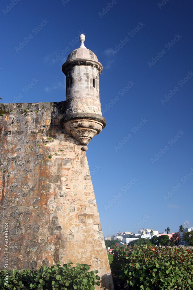 Puerto Rico's famous silhouette: El Morro fort in old San Juan