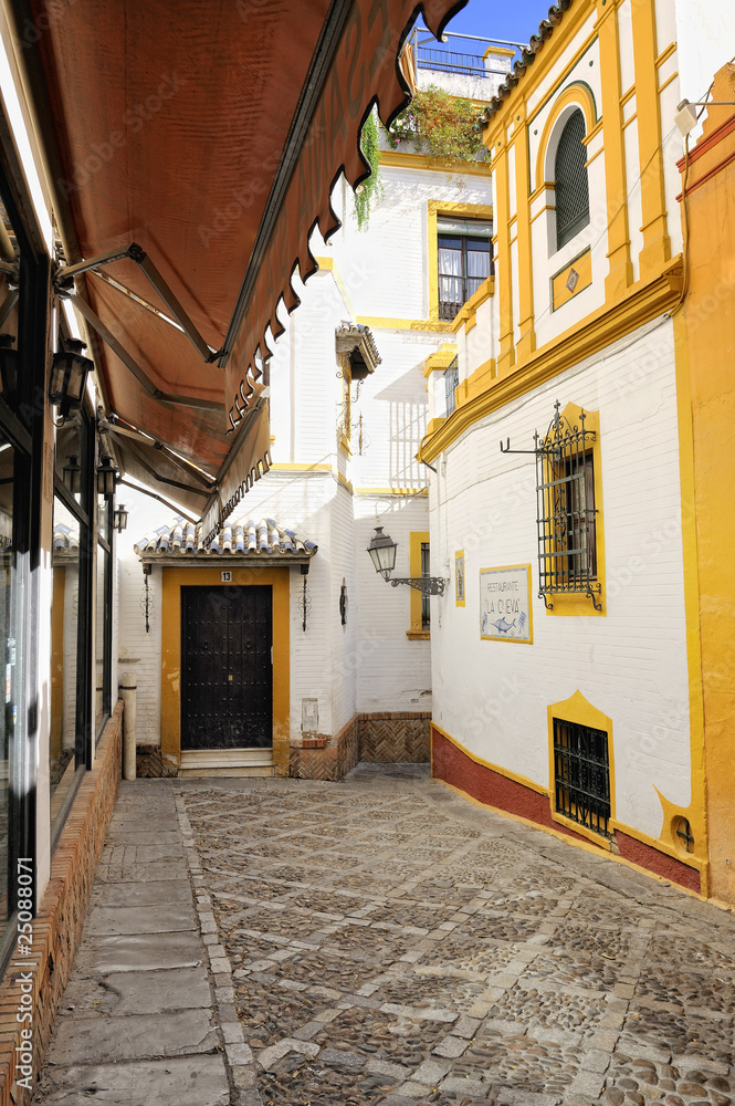 Ruelle typique du Barrio de Santa Cruz à Séville