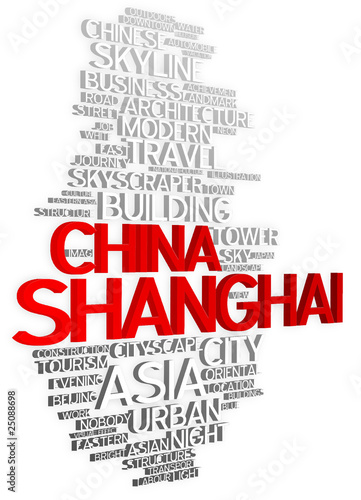 Shanghai - 3D Typography