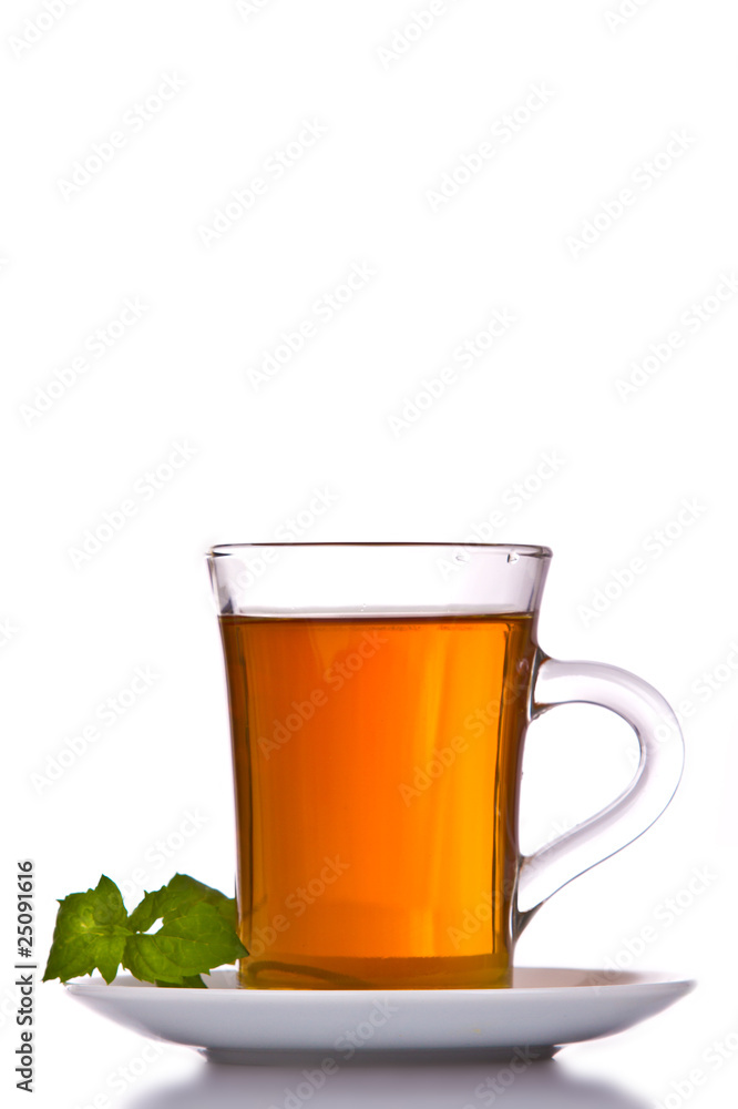 Cup of tea and mint Cup of tea and mint