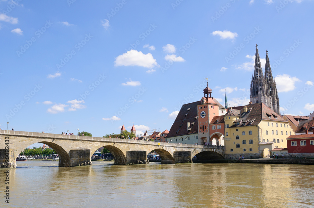 Old Town and the Danube - Regensburg, Germany