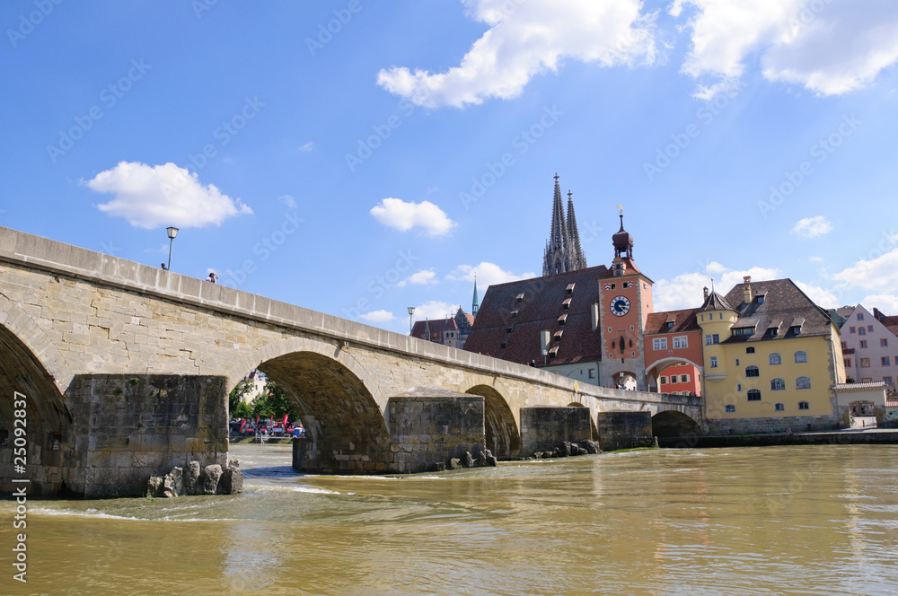 Old Town and the Danube - Regensburg, Germany Old Town and the Danube - Regensburg, Germany