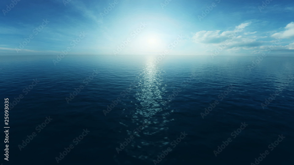 Loopable flight over the ocean - cg animation Loopable flight over the ocean - cg animation