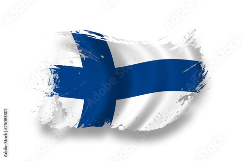 Canvas Print Flag of Finland