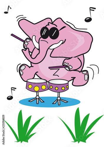éléphant musicien