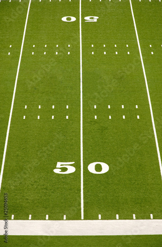 Empty American Football Field photo