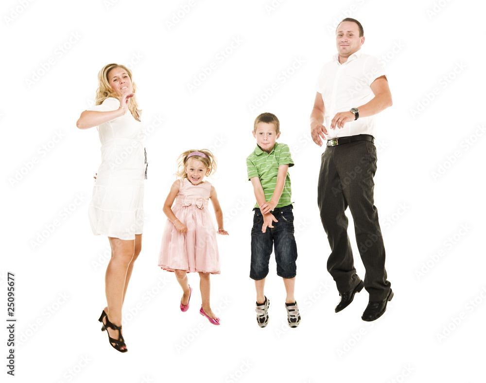 Fototapeta premium Jumping Family