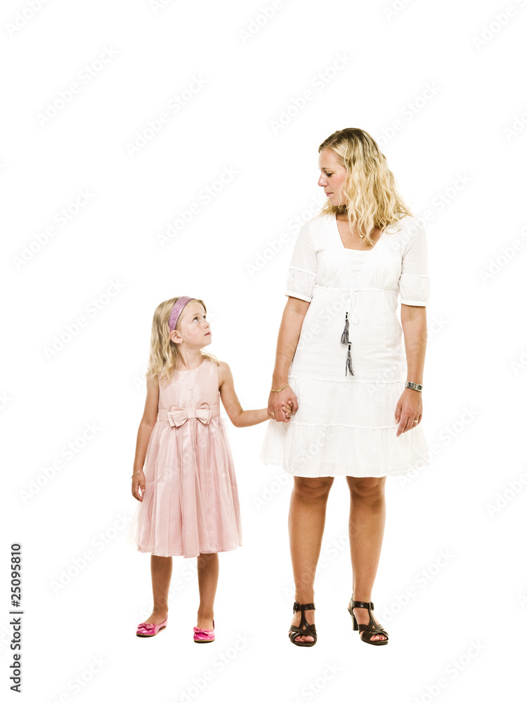 Mother and daughter holding hands Mother and daughter holding hands